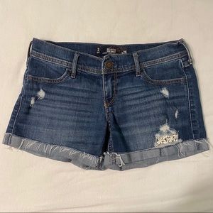 Hollister Midi Jean Shorts with Detail